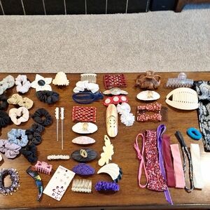 Hair Accessory Collection - Black, Gold, Purple